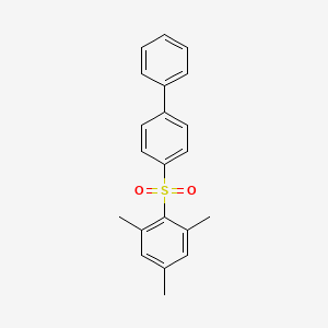 molecular formula C21H20O2S B5457305 4-(mesitylsulfonyl)biphenyl 