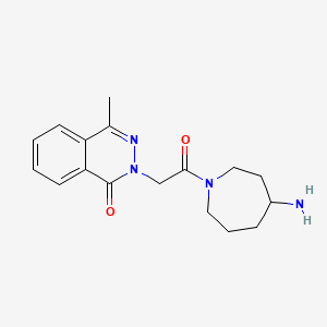 molecular formula C17H22N4O2 B5457395 2-[2-(4-amino-1-azepanyl)-2-oxoethyl]-4-methyl-1(2H)-phthalazinone 