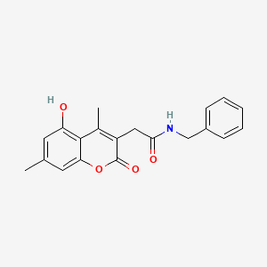 N-benzyl-2-(5-hydroxy-4,7-dimethyl-2-oxo-2H-chromen-3-yl)acetamide