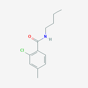 molecular formula C12H16ClNO B5457433 N-butyl-2-chloro-4-methylbenzamide 