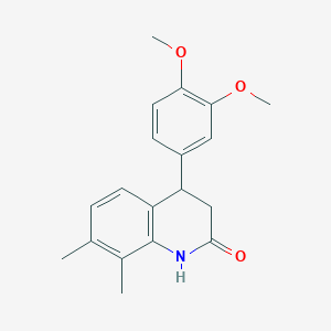 4-(3,4-dimethoxyphenyl)-7,8-dimethyl-3,4-dihydroquinolin-2(1H)-one