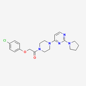 4-{4-[(4-chlorophenoxy)acetyl]-1-piperazinyl}-2-(1-pyrrolidinyl)pyrimidine