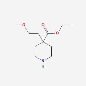 molecular formula C11H21NO3 B5457469 ethyl 4-(2-methoxyethyl)-4-piperidinecarboxylate hydrochloride 