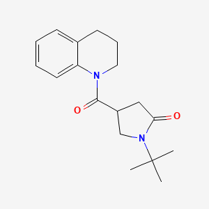 1-tert-butyl-4-(3,4-dihydroquinolin-1(2H)-ylcarbonyl)pyrrolidin-2-one