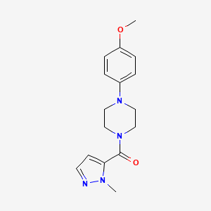 molecular formula C16H20N4O2 B5457486 1-(4-methoxyphenyl)-4-[(1-methyl-1H-pyrazol-5-yl)carbonyl]piperazine 