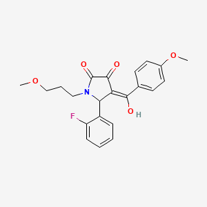 5-(2-fluorophenyl)-3-hydroxy-4-(4-methoxybenzoyl)-1-(3-methoxypropyl)-1,5-dihydro-2H-pyrrol-2-one