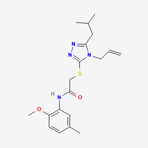 2-[(4-allyl-5-isobutyl-4H-1,2,4-triazol-3-yl)thio]-N-(2-methoxy-5-methylphenyl)acetamide