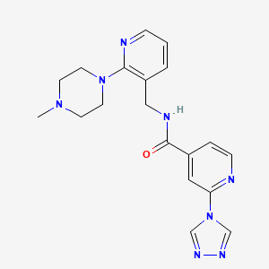 N-{[2-(4-methylpiperazin-1-yl)pyridin-3-yl]methyl}-2-(4H-1,2,4-triazol-4-yl)isonicotinamide