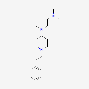 molecular formula C19H33N3 B5457607 N-ethyl-N',N'-dimethyl-N-[1-(2-phenylethyl)-4-piperidinyl]-1,2-ethanediamine 