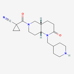 1-{[rel-(4aS,8aR)-2-oxo-1-(4-piperidinylmethyl)octahydro-1,6-naphthyridin-6(2H)-yl]carbonyl}cyclopropanecarbonitrile hydrochloride