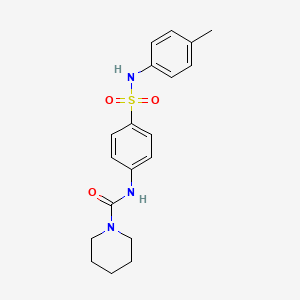 N-(4-{[(4-methylphenyl)amino]sulfonyl}phenyl)-1-piperidinecarboxamide