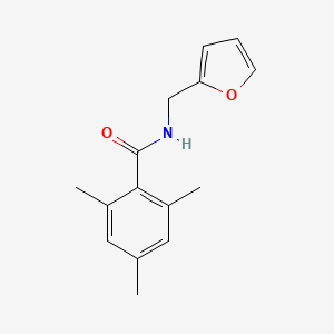 molecular formula C15H17NO2 B5457630 N-(2-furylmethyl)-2,4,6-trimethylbenzamide 