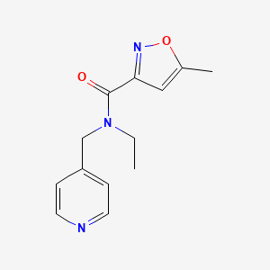 molecular formula C13H15N3O2 B5457753 N-ethyl-5-methyl-N-(4-pyridinylmethyl)-3-isoxazolecarboxamide 