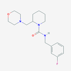 N-(3-fluorobenzyl)-2-(4-morpholinylmethyl)-1-piperidinecarboxamide