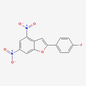 2-(4-fluorophenyl)-4,6-dinitro-1-benzofuran