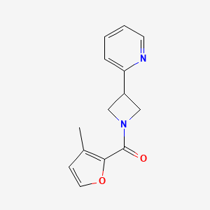 molecular formula C14H14N2O2 B5457829 2-[1-(3-methyl-2-furoyl)-3-azetidinyl]pyridine 