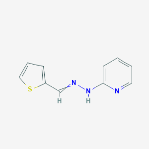 B054579 N-(thiophen-2-ylmethylideneamino)pyridin-2-amine CAS No. 123354-90-5