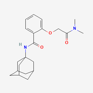 molecular formula C21H28N2O3 B5457903 N-1-adamantyl-2-[2-(dimethylamino)-2-oxoethoxy]benzamide 