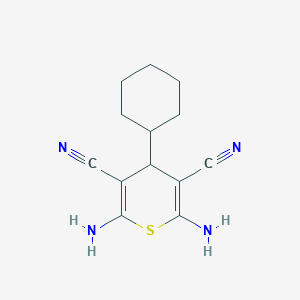 2,6-diamino-4-cyclohexyl-4H-thiopyran-3,5-dicarbonitrile