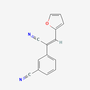 molecular formula C14H8N2O B5458000 3-[1-cyano-2-(2-furyl)vinyl]benzonitrile 