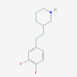 molecular formula C13H17F2N B5458015 3-[2-(3,4-difluorophenyl)ethyl]piperidine hydrochloride 