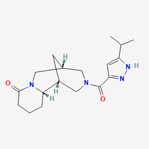 (1R,5R,11aS)-3-[(3-isopropyl-1H-pyrazol-5-yl)carbonyl]decahydro-8H-1,5-methanopyrido[1,2-a][1,5]diazocin-8-one