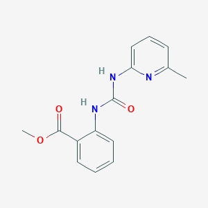 molecular formula C15H15N3O3 B5458103 methyl 2-({[(6-methyl-2-pyridinyl)amino]carbonyl}amino)benzoate 