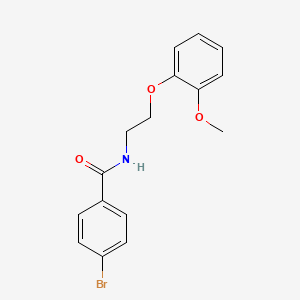 4-bromo-N-[2-(2-methoxyphenoxy)ethyl]benzamide