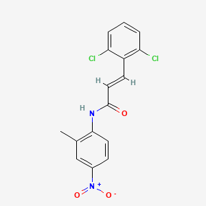molecular formula C16H12Cl2N2O3 B5458157 3-(2,6-dichlorophenyl)-N-(2-methyl-4-nitrophenyl)acrylamide 