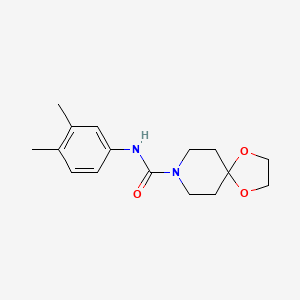 molecular formula C16H22N2O3 B5458213 N-(3,4-dimethylphenyl)-1,4-dioxa-8-azaspiro[4.5]decane-8-carboxamide 