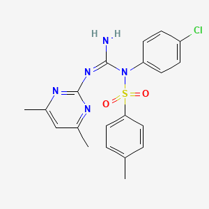 N-(4-chlorophenyl)-N-[[(4,6-dimethyl-2-pyrimidinyl)amino](imino)methyl]-4-methylbenzenesulfonamide