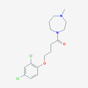 molecular formula C16H22Cl2N2O2 B5458254 1-[4-(2,4-dichlorophenoxy)butanoyl]-4-methyl-1,4-diazepane 