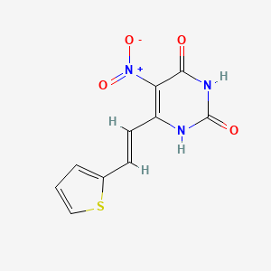 molecular formula C10H7N3O4S B5458273 4-hydroxy-5-nitro-6-[2-(2-thienyl)vinyl]-2(1H)-pyrimidinone 