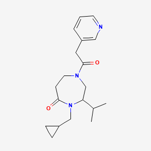 4-(cyclopropylmethyl)-3-isopropyl-1-(3-pyridinylacetyl)-1,4-diazepan-5-one