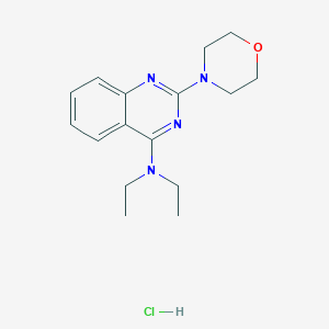 molecular formula C16H23ClN4O B5458307 N,N-diethyl-2-(4-morpholinyl)-4-quinazolinamine hydrochloride 