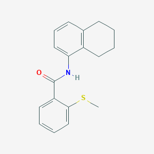 molecular formula C18H19NOS B5458333 2-(methylthio)-N-(5,6,7,8-tetrahydronaphthalen-1-yl)benzamide 