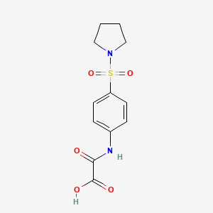 oxo{[4-(1-pyrrolidinylsulfonyl)phenyl]amino}acetic acid