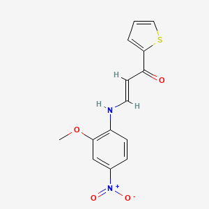 3-[(2-methoxy-4-nitrophenyl)amino]-1-(2-thienyl)-2-propen-1-one