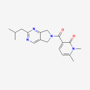 molecular formula C18H22N4O2 B5458430 3-[(2-isobutyl-5,7-dihydro-6H-pyrrolo[3,4-d]pyrimidin-6-yl)carbonyl]-1,6-dimethylpyridin-2(1H)-one 
