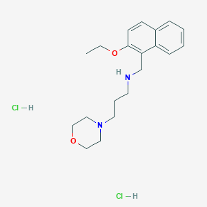 molecular formula C20H30Cl2N2O2 B5458448 N-[(2-ethoxy-1-naphthyl)methyl]-3-(4-morpholinyl)-1-propanamine dihydrochloride 