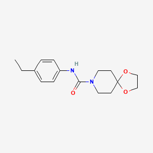 molecular formula C16H22N2O3 B5458472 N-(4-ethylphenyl)-1,4-dioxa-8-azaspiro[4.5]decane-8-carboxamide 