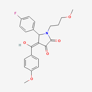 5-(4-fluorophenyl)-3-hydroxy-4-(4-methoxybenzoyl)-1-(3-methoxypropyl)-1,5-dihydro-2H-pyrrol-2-one