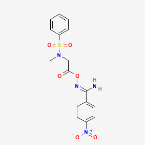 N'-({[methyl(phenylsulfonyl)amino]acetyl}oxy)-4-nitrobenzenecarboximidamide