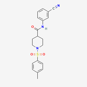 N-(3-cyanophenyl)-1-[(4-methylphenyl)sulfonyl]-4-piperidinecarboxamide