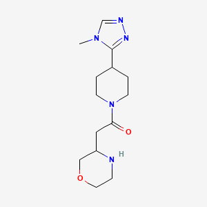 3-{2-[4-(4-methyl-4H-1,2,4-triazol-3-yl)-1-piperidinyl]-2-oxoethyl}morpholine hydrochloride