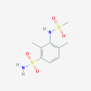 molecular formula C9H14N2O4S2 B5458782 2,4-dimethyl-3-[(methylsulfonyl)amino]benzenesulfonamide 