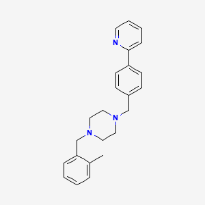 1-(2-methylbenzyl)-4-[4-(2-pyridinyl)benzyl]piperazine