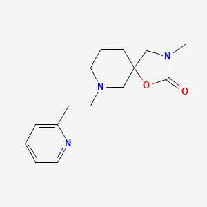 molecular formula C15H21N3O2 B5458816 3-methyl-7-[2-(2-pyridinyl)ethyl]-1-oxa-3,7-diazaspiro[4.5]decan-2-one 