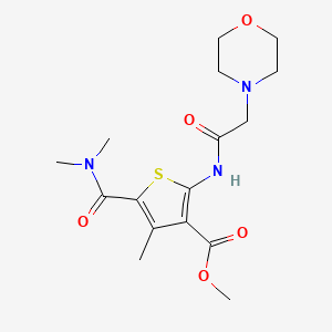 methyl 5-[(dimethylamino)carbonyl]-4-methyl-2-[(4-morpholinylacetyl)amino]-3-thiophenecarboxylate