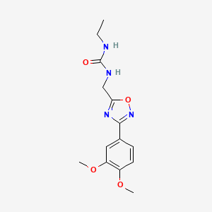 N-{[3-(3,4-dimethoxyphenyl)-1,2,4-oxadiazol-5-yl]methyl}-N'-ethylurea